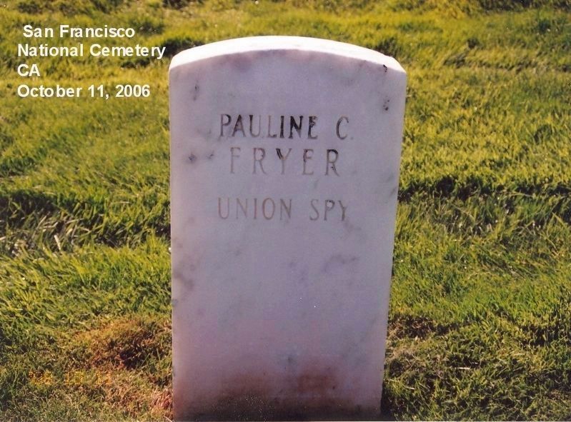 Pauline C Fryer Grave Marker. Click for full size. Pauline C Fryer Grave Marker image. Click for full size.