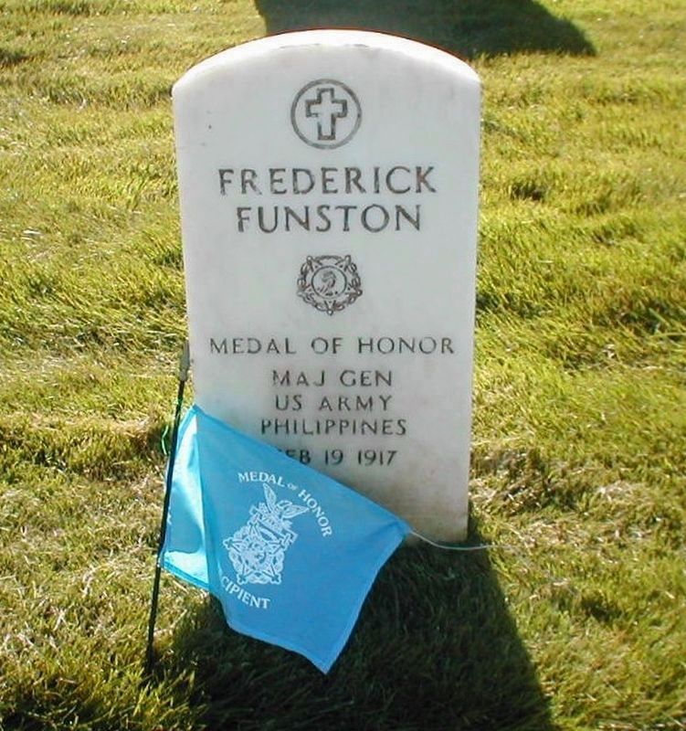 Frederick Funston Philippine Insurrection Congressional Medal of Honor grave marker image. Click for full size.