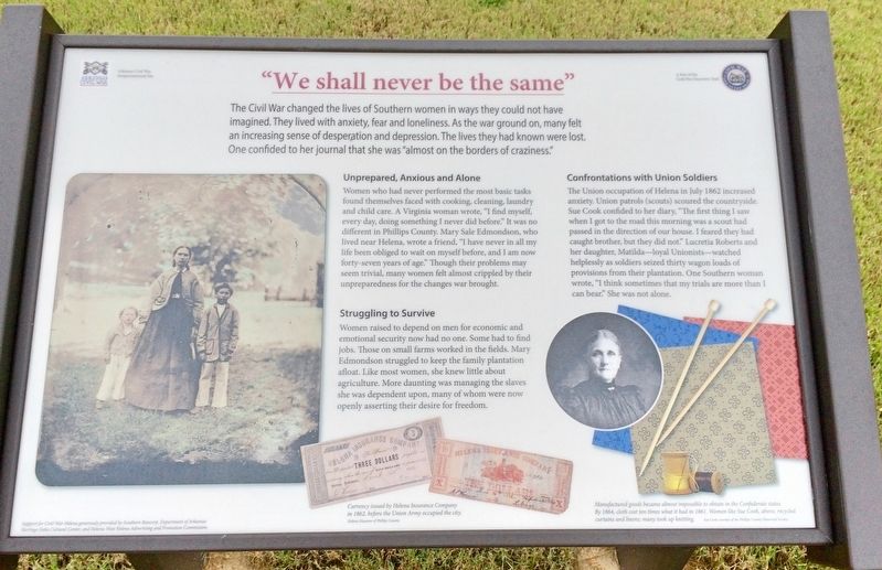"We shall never be the same" Marker. Click for full size. "We shall never be the same" Marker image. Click for full size.