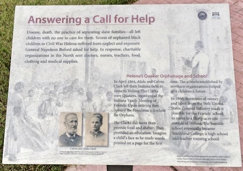 Answering a Call for Help Marker. Click for full size. Answering a Call for Help Marker image. Click for full size.