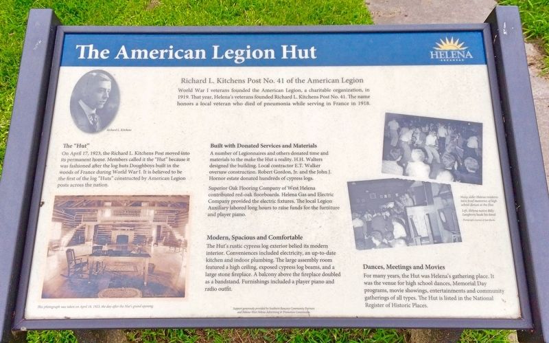 The American Legion Hut Marker image. Click for full size.
