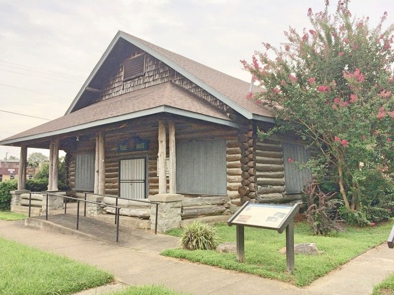 The American Legion Hut & marker. Click for full size. The American Legion Hut & marker image. Click for full size.