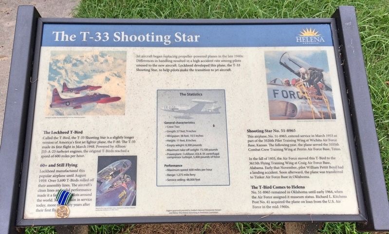 The T-33 Shooting Star Marker image. Click for full size.