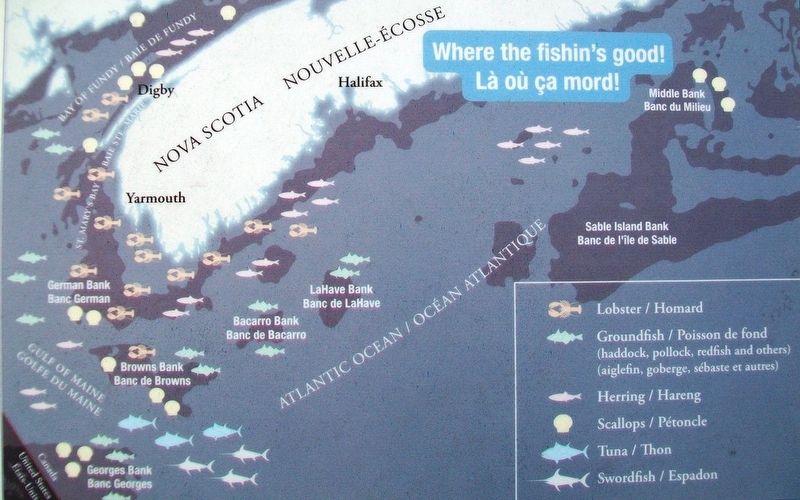Southern Nova Scotia Fishing Grounds on Dennis Point Marker image. Click for full size.