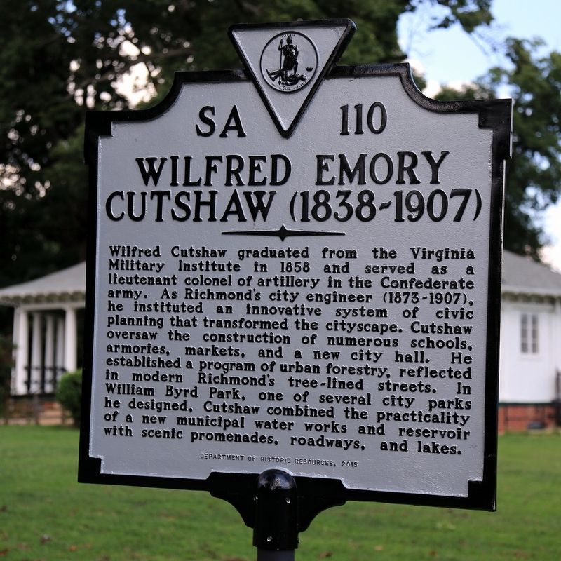 Wilfred Emory Cutshaw Marker image. Click for full size.