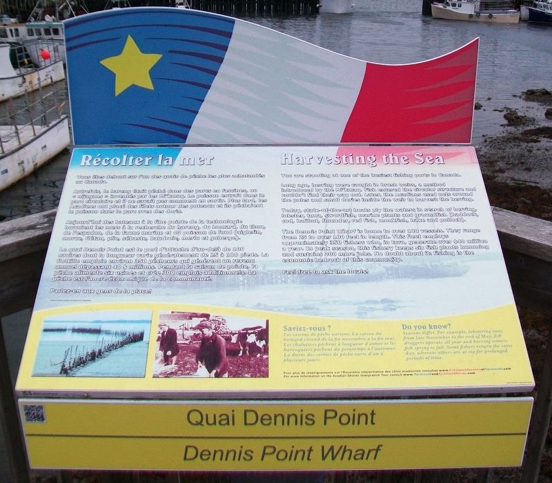 Recolter la mer / Harvesting the Sea Marker. Click for full size. Recolter la mer / Harvesting the Sea Marker image. Click for full size.