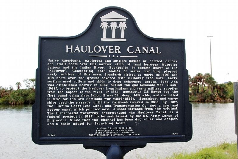 Haulover Canal Marker image. Click for full size.