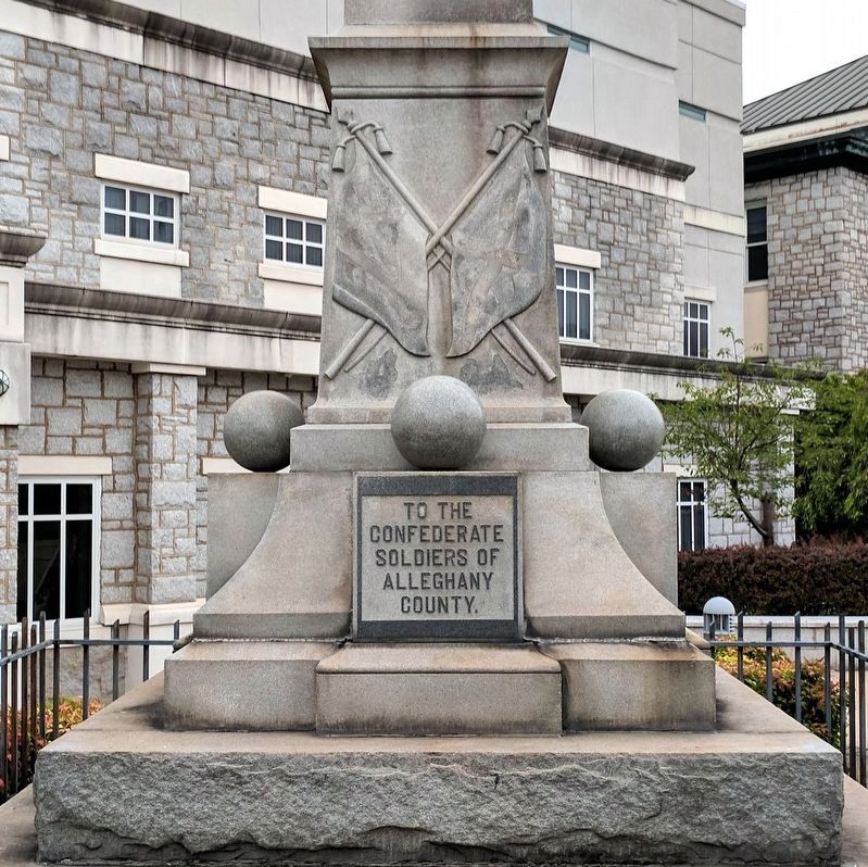 Alleghany County Confederate Soldiers Monument. Click for full size. Alleghany County Confederate Soldiers Monument image. Click for full size.