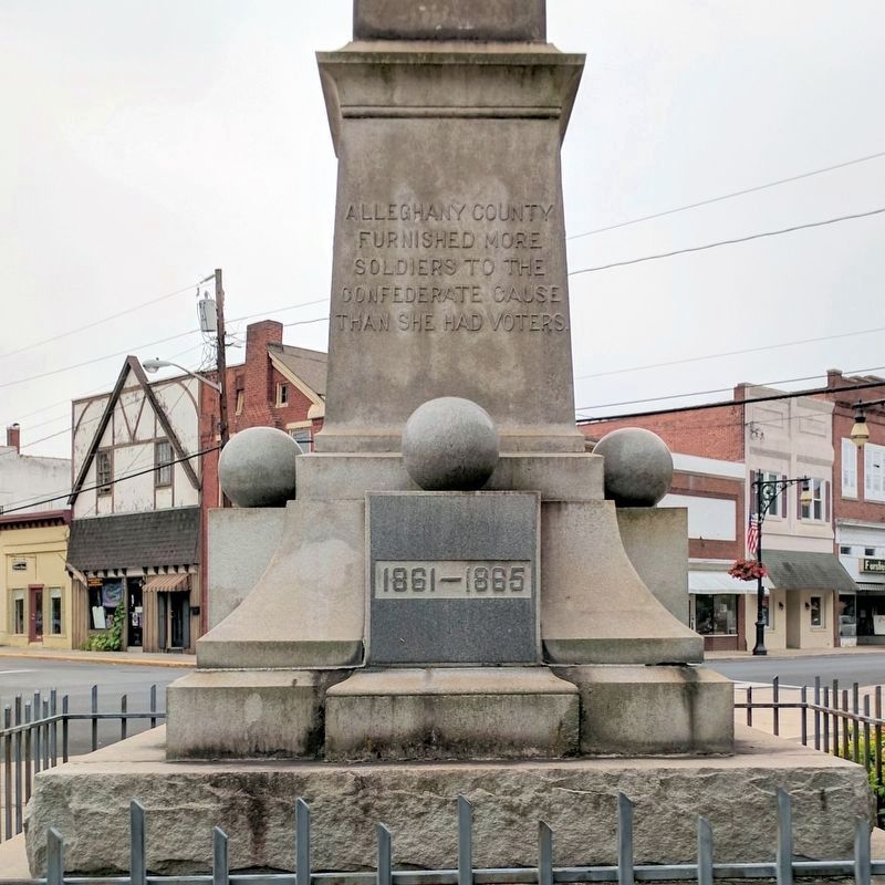 Alleghany County Confederate Soldiers Monument. Click for full size. Alleghany County Confederate Soldiers Monument image. Click for full size.