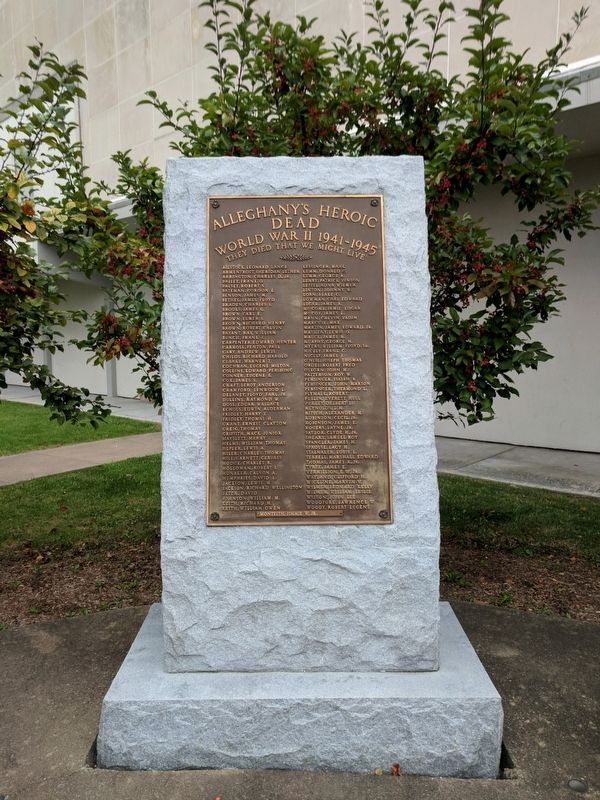 Alleghany's Heroic Dead image. Click for full size.