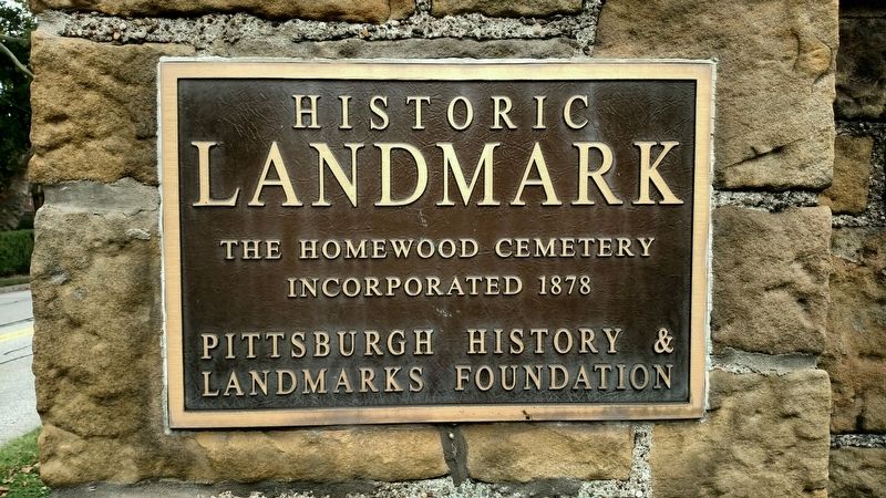 The Homewood Cemetery Marker. Click for full size. The Homewood Cemetery Marker image. Click for full size.