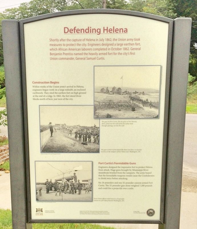 Defending Helena Marker. Click for full size. Defending Helena Marker image. Click for full size.