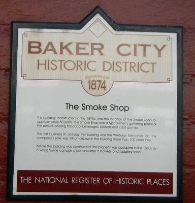 The Smoke Shop Marker. Click for full size. The Smoke Shop Marker image. Click for full size.