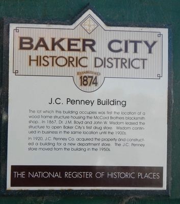 J.C. Penney Building Marker image. Click for full size.