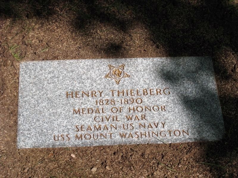 Henry Thielberg-Civil War Congressional Medal of Honor Recipient grave marker image. Click for full size.