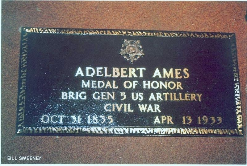 Adelbert Ames-Civil War Congressional Medal of Honor Recipient-grave marker image. Click for full size.