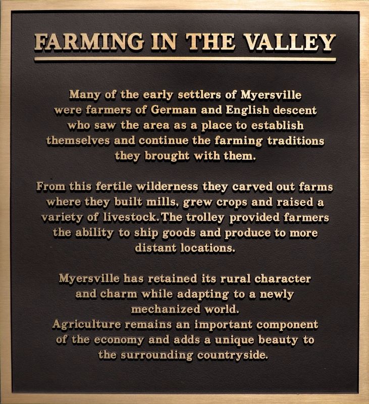 Farming in the Valley Marker image. Click for full size.