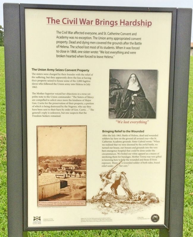 The Civil War Brings Hardship Marker image. Click for full size.