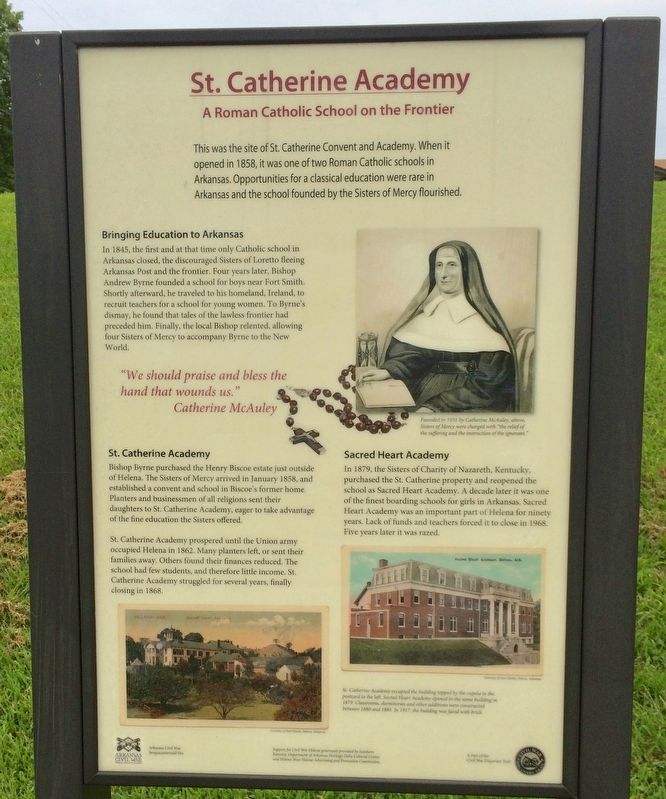 St. Catherine Academy Marker. Click for full size. St. Catherine Academy Marker image. Click for full size.