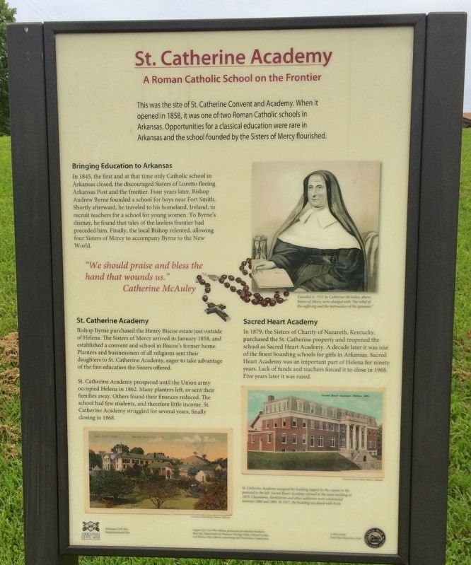 St. Catherine Academy Marker image. Click for full size.