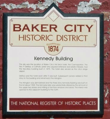 Kennedy Building Marker. Click for full size. Kennedy Building Marker image. Click for full size.