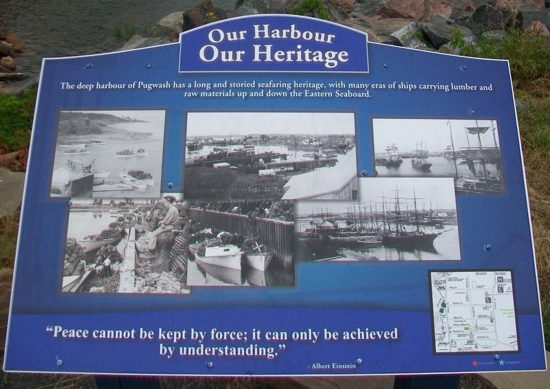 Pugwash Harbour Marker. Click for full size. Pugwash Harbour Marker image. Click for full size.
