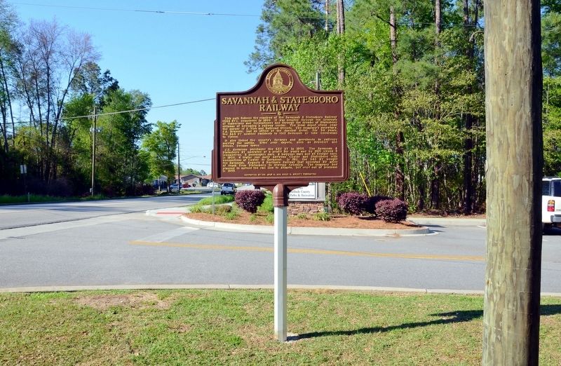 Savannah & Statesboro Railway Marker. Click for full size. Savannah & Statesboro Railway Marker image. Click for full size.
