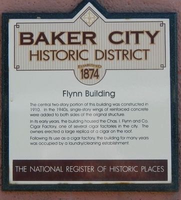 Flynn Building Marker. Click for full size. Flynn Building Marker image. Click for full size.