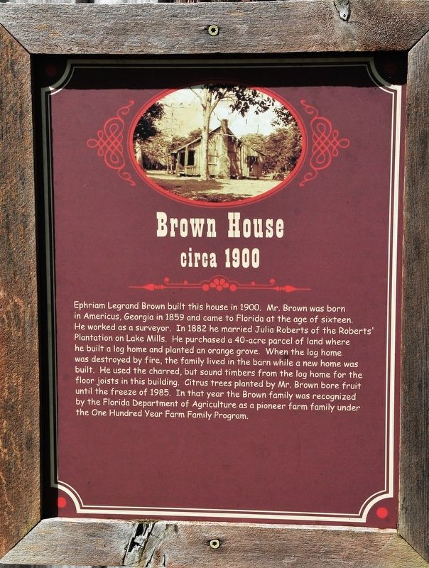 Brown House Marker image. Click for full size.