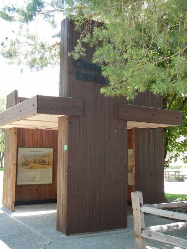 Weatherby Oregon Trail Kiosk image. Click for full size.