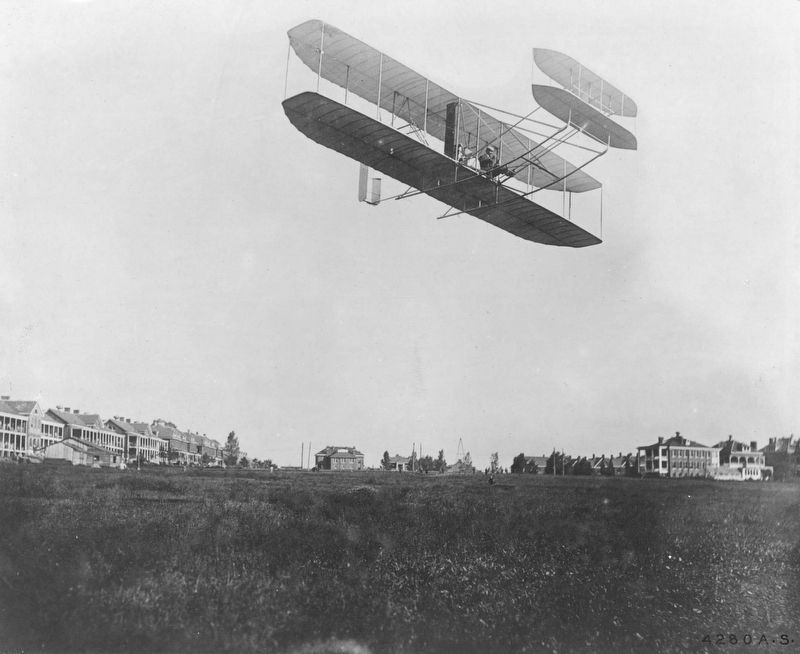 Wright Aeroplane, Ft. Myer, Va. image. Click for full size.