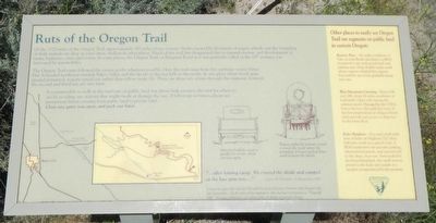 Ruts of the Oregon Trail Marker image. Click for full size.