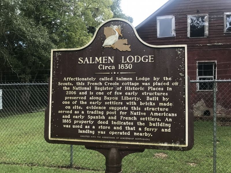 Salmen Lodge Marker image. Click for full size.