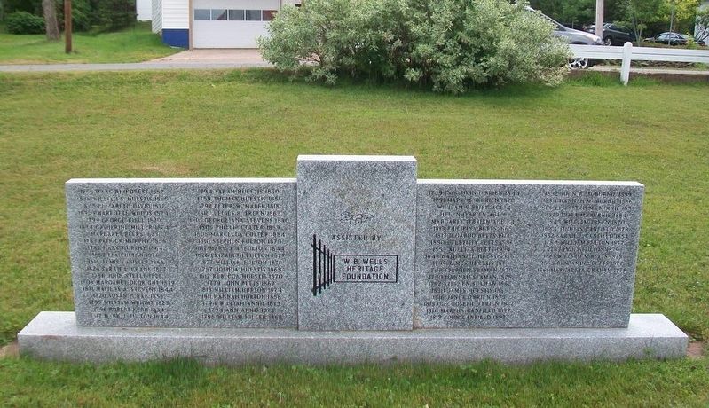 St. John's United Church Cemetery Monument (back) image. Click for full size.