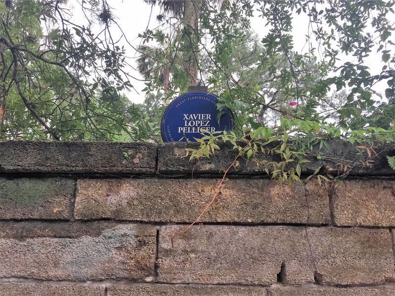 An additional, nearby marker for Xavier López Pellicer at the Llambias House image. Click for full size.