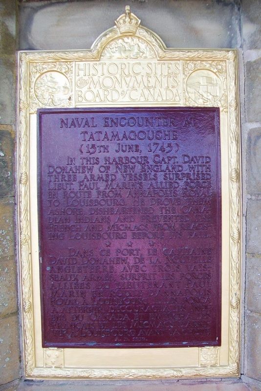 Naval Encounter at Tatamagouche Marker. Click for full size. Naval Encounter at Tatamagouche Marker image. Click for full size.