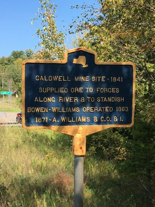 Caldwell Mine Site Marker image. Click for full size.