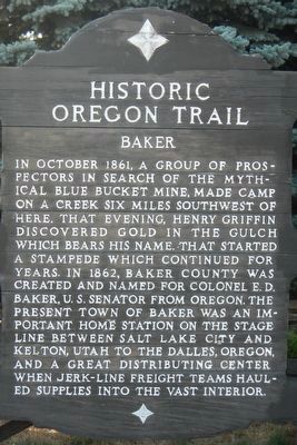 Baker Marker. Click for full size. Baker Marker image. Click for full size.