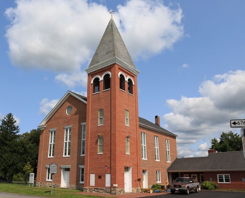 New Jerusalem Lutheran Church and Marker image. Click for full size.