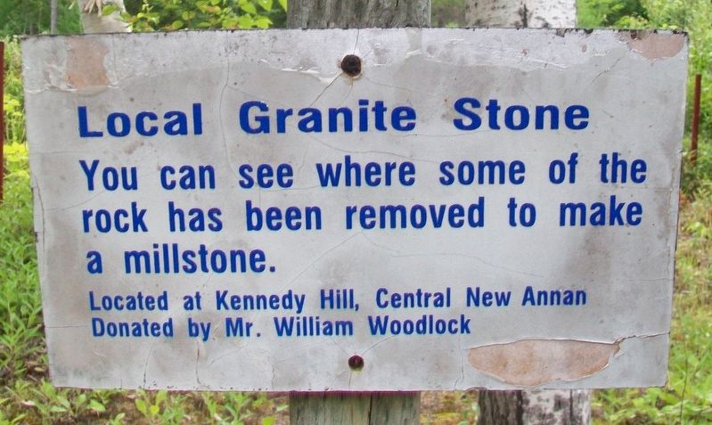 Local Granite Stone Marker image. Click for full size.