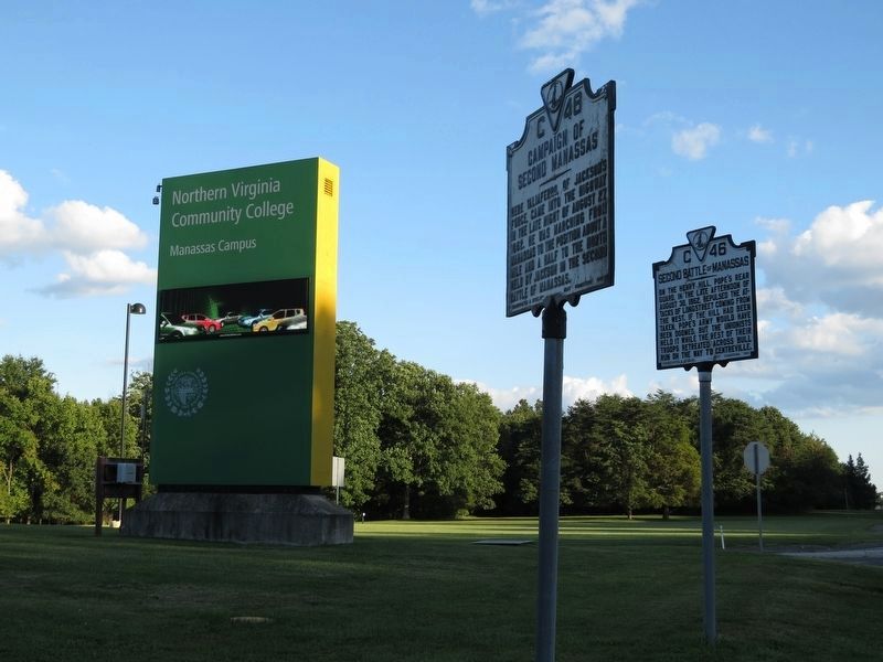 Highly visible NVCC sign and markers. Click for full size. Highly visible NVCC sign and markers image. Click for full size.