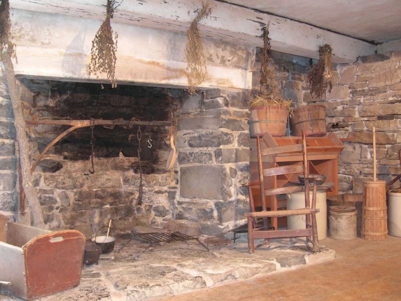 Old Lutheran Parsonage, Basement Firerplace image. Click for full size.