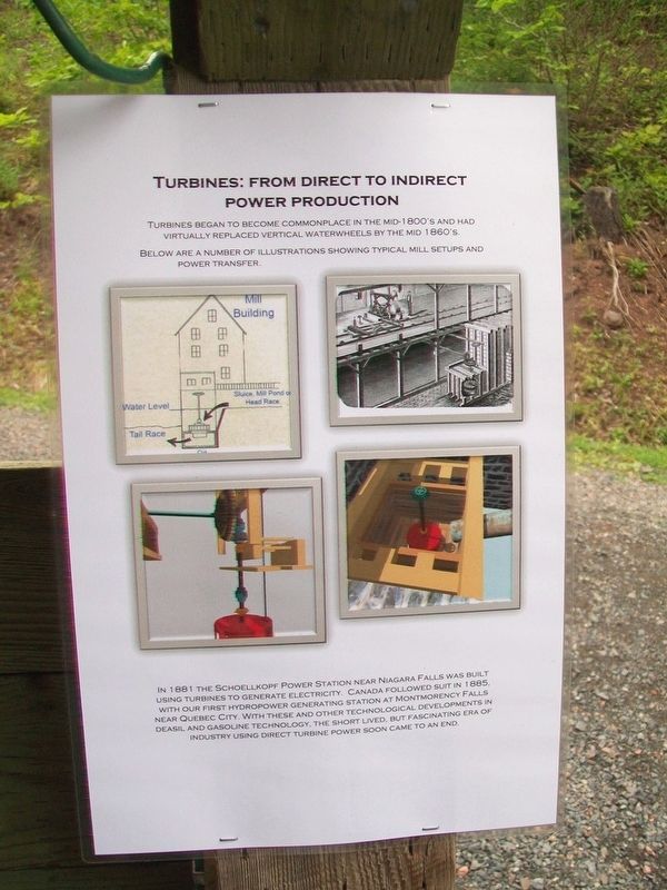 Turbines: From Direct to Indirect Power Production Marker. Click for full size. Turbines: From Direct to Indirect Power Production Marker image. Click for full size.