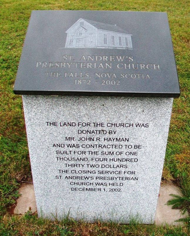 St. Andrew's Presbyterian Church Marker image. Click for full size.