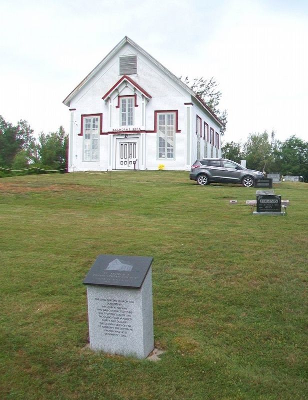 St. Andrew's Presbyterian Church and Marker image. Click for full size.