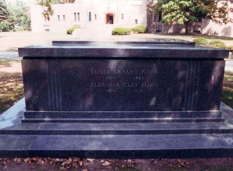 Edsel Bryant Ford grave marker image. Click for full size.