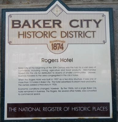 Rogers Hotel Marker. Click for full size. Rogers Hotel Marker image. Click for full size.