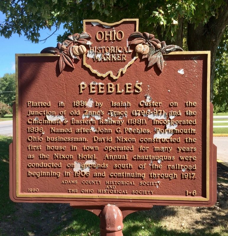 Peebles Marker image. Click for full size.