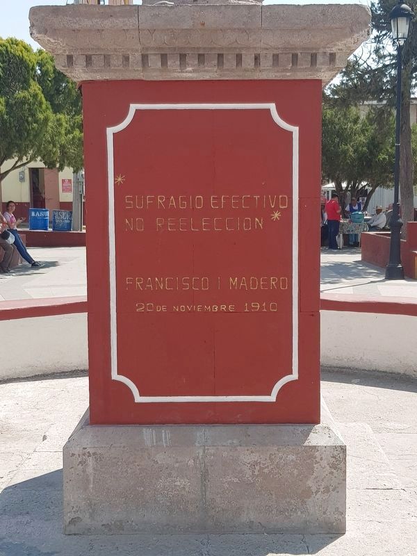 Monument to the Mexican Revolution Marker. Click for full size. Monument to the Mexican Revolution Marker image. Click for full size.