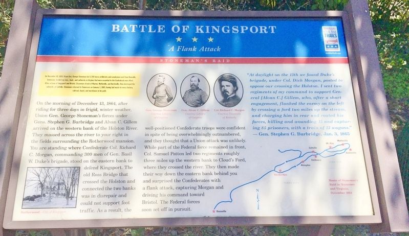Battle of Kingsport Marker image. Click for full size.